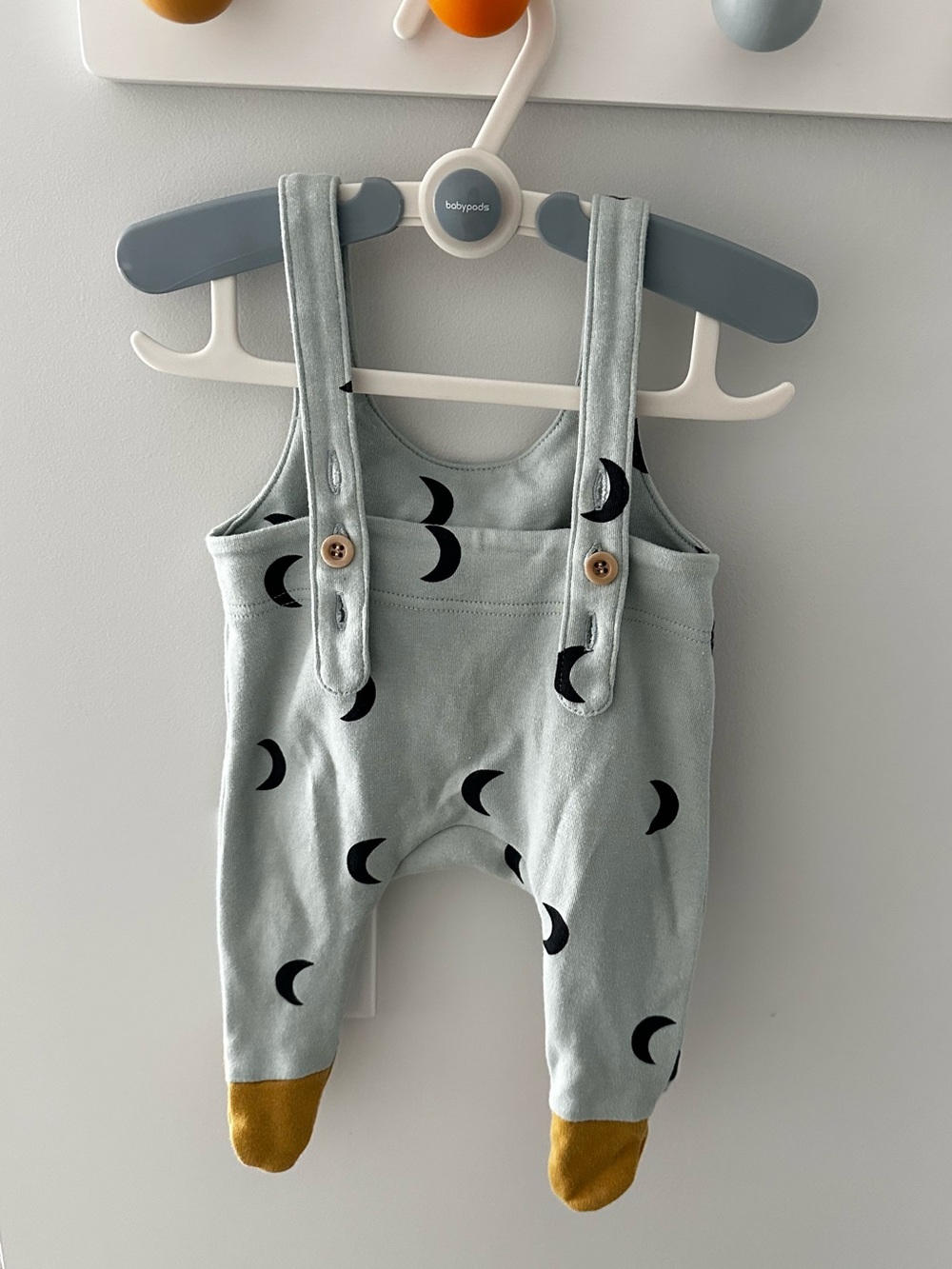 NWOT organic zoo 0-3M overalls